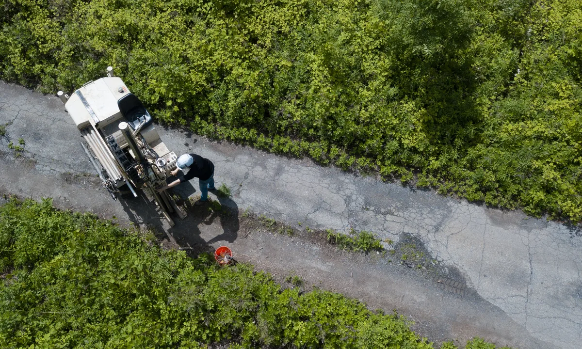 drill press testing on road
